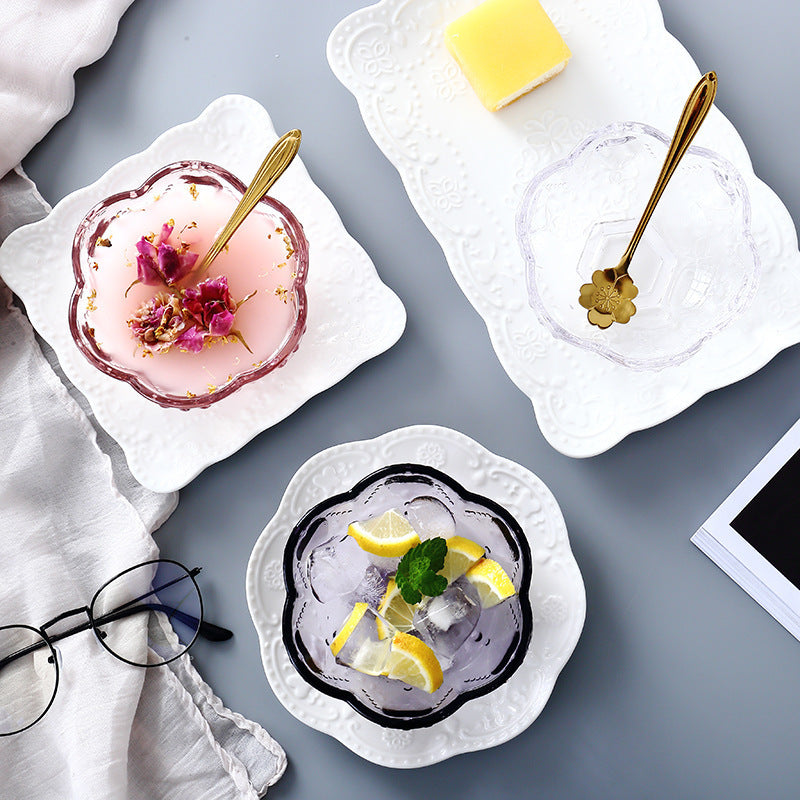 Artisan Bird’s Nest Glass Bowl for Timeless Culinary Presentation