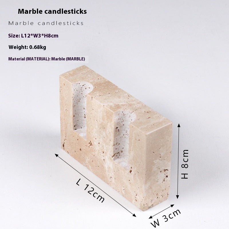 Handcrafted Stone Candle Holder for Refined Home Styling