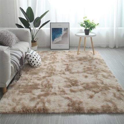 Tie-Dye Long Hair Rug for Cozy, Vibrant Living Spaces