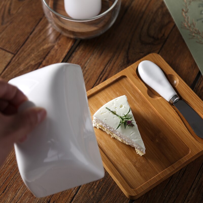 Artisan Ceramic Butter Dish with Lid for Timeless Culinary Display