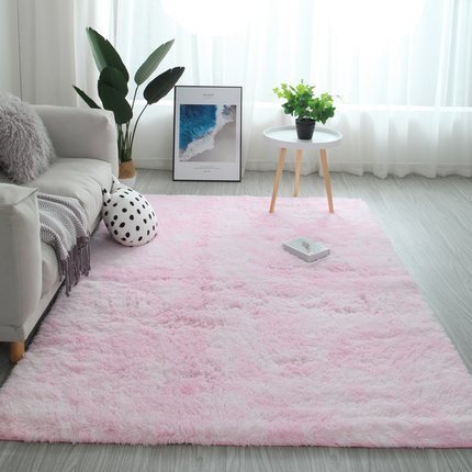 Tie-Dye Long Hair Rug for Cozy, Vibrant Living Spaces