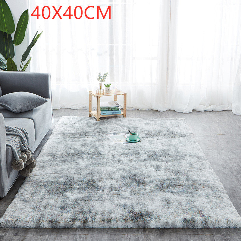 Tie-Dye Long Hair Rug for Cozy, Vibrant Living Spaces