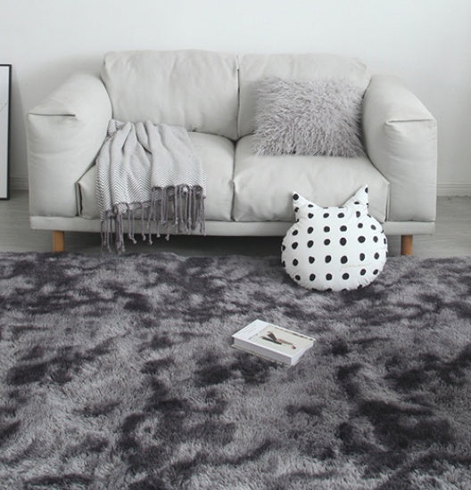 Tie-Dye Long Hair Rug for Cozy, Vibrant Living Spaces