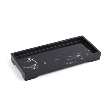 Handcrafted Marble Resin Tray for Refined Table Styling