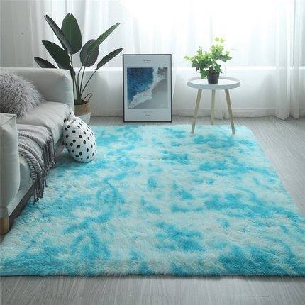 Tie-Dye Long Hair Rug for Cozy, Vibrant Living Spaces