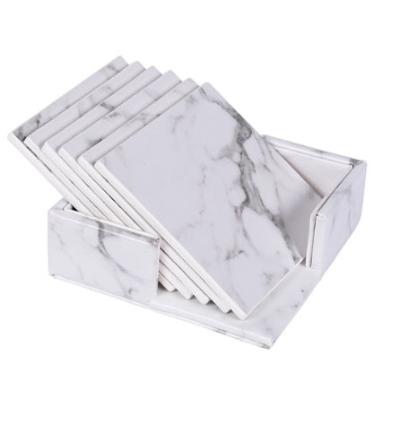 PU Leather Coaster for Stylish, Everyday Table Protection