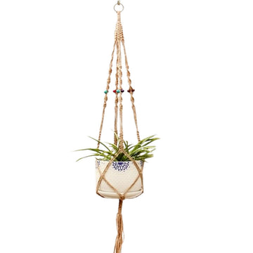 Handcrafted Macrame Plant Hanger for Refined Home Styling