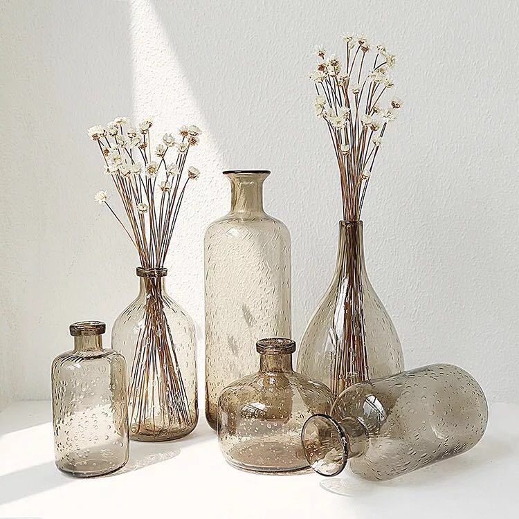 Bubble Glass Decorative Vase