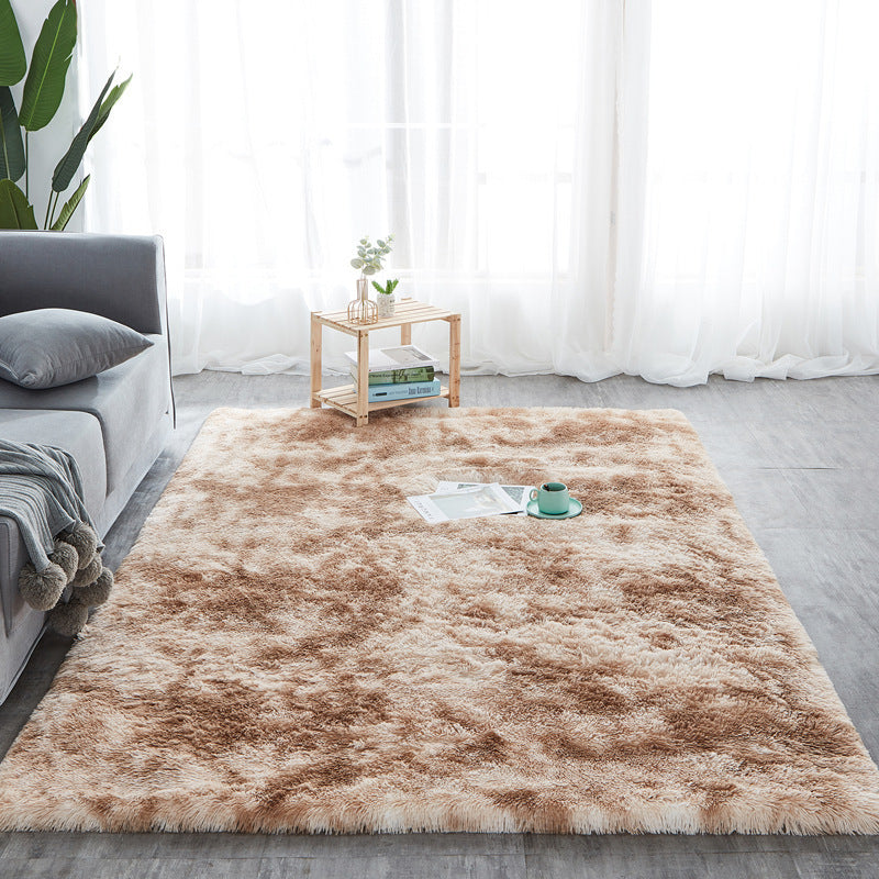 Tie-Dye Long Hair Rug for Cozy, Vibrant Living Spaces