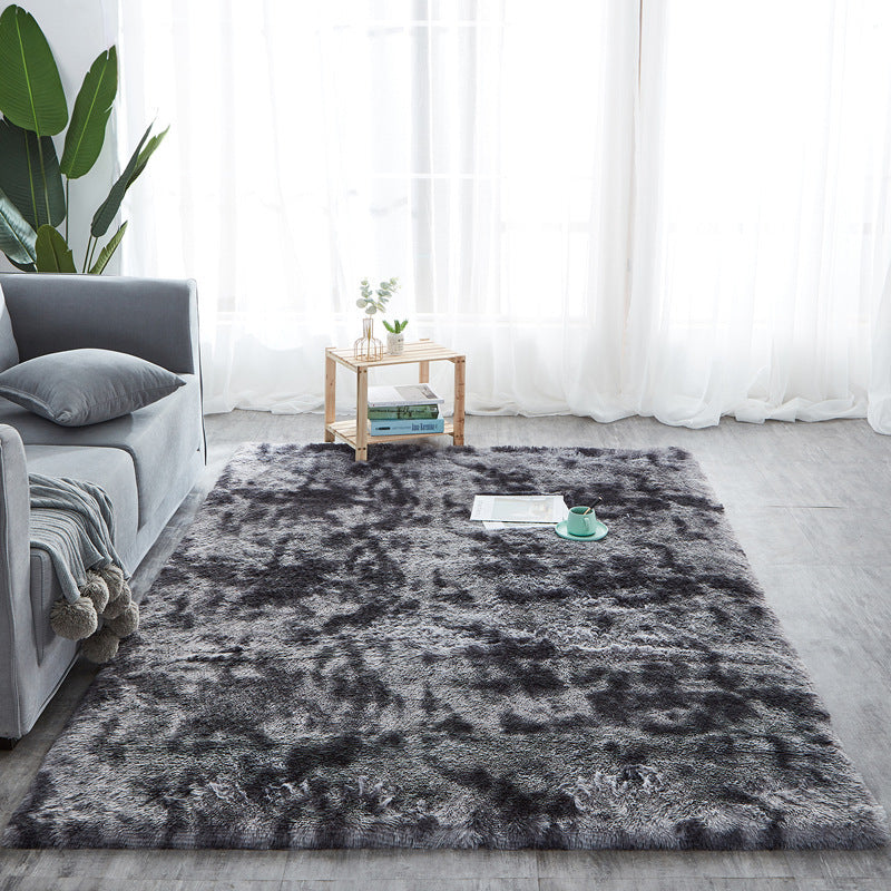 Tie-Dye Long Hair Rug for Cozy, Vibrant Living Spaces