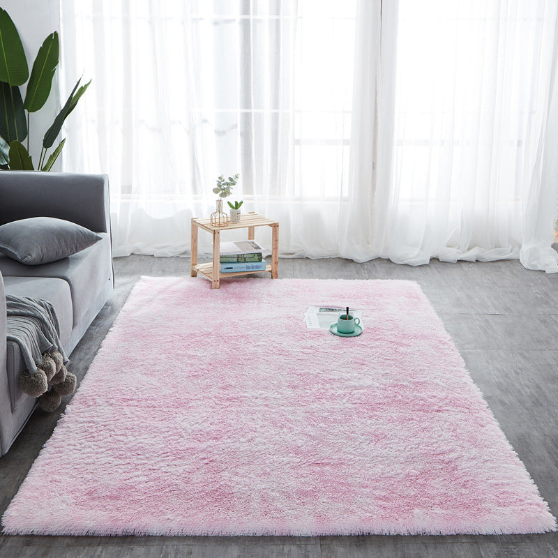 Tie-Dye Long Hair Rug for Cozy, Vibrant Living Spaces