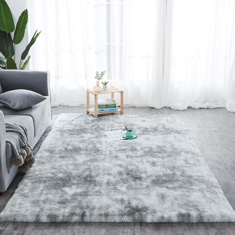 Tie-Dye Long Hair Rug for Cozy, Vibrant Living Spaces