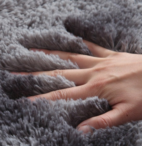 Tie-Dye Long Hair Rug for Cozy, Vibrant Living Spaces