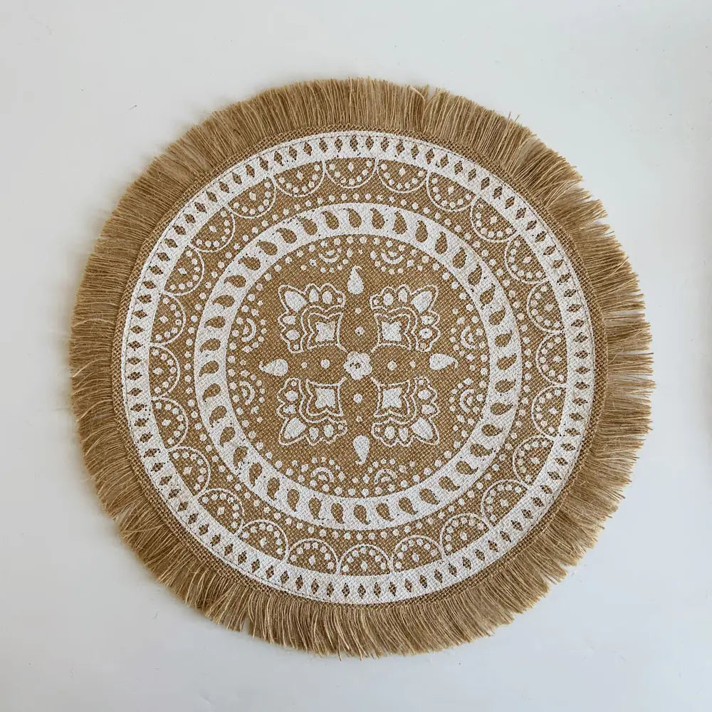 Handcrafted Nordic Coaster & Placemat for Refined Table Styling