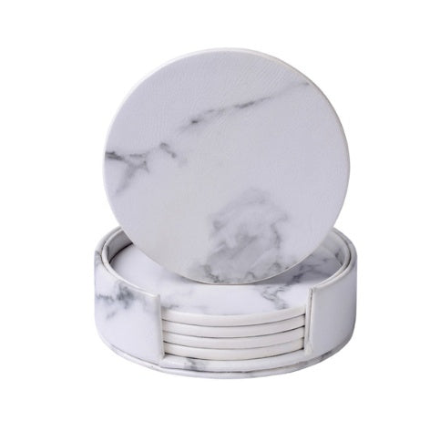 PU Leather Coaster for Stylish, Everyday Table Protection