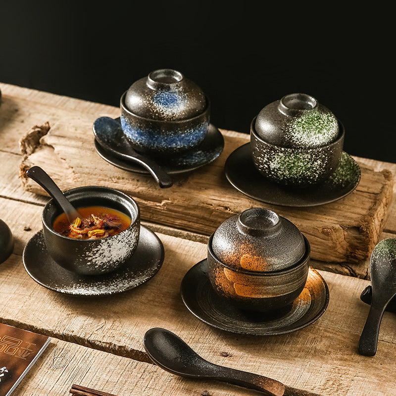 Ceramic Soup Bowl with Lid for Elegant, Everyday Dining