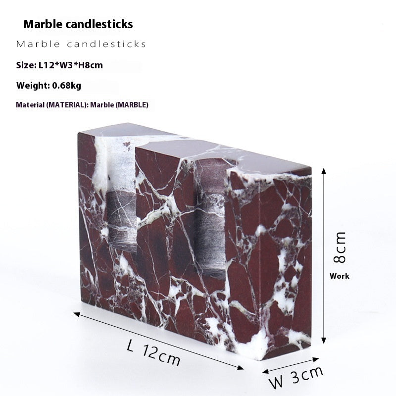 Handcrafted Stone Candle Holder for Refined Home Styling