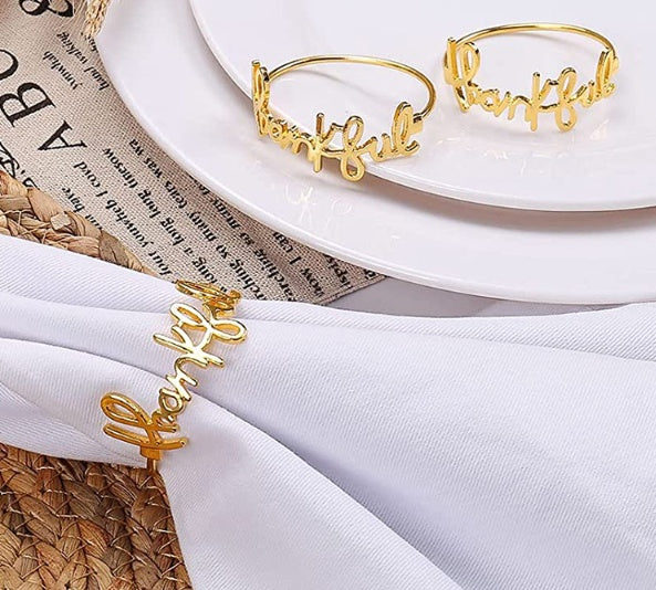 Metal Letter Napkin Ring