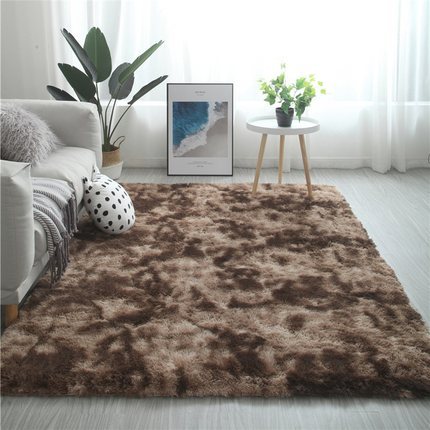 Tie-Dye Long Hair Rug for Cozy, Vibrant Living Spaces