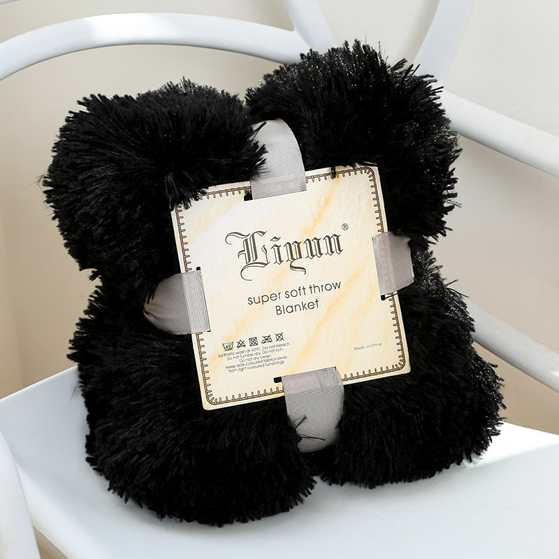 Ultra-Soft Coral Fleece Blanket for Refined Home Relaxation