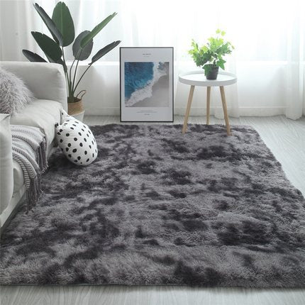 Tie-Dye Long Hair Rug for Cozy, Vibrant Living Spaces