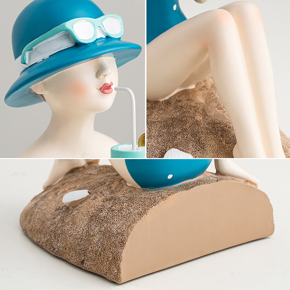 Minimal Nordic Girl Bookend for Calm Living Spaces