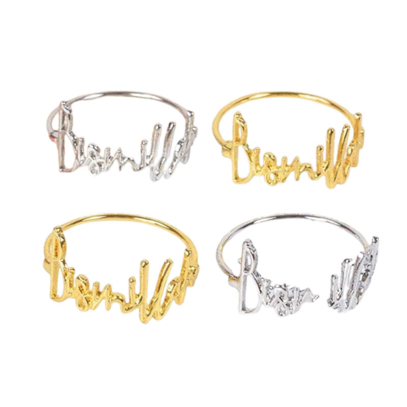 Metal Letter Napkin Ring