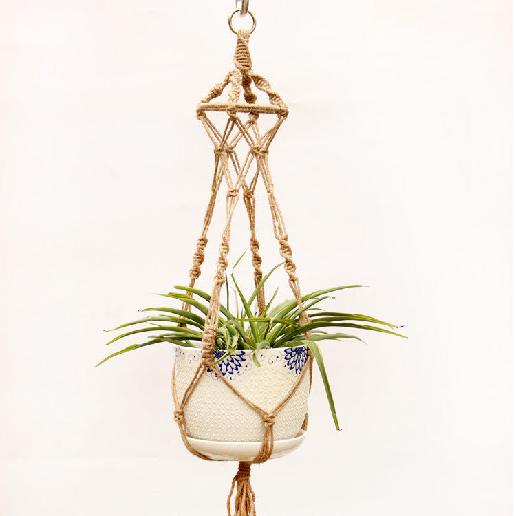 Handcrafted Macrame Plant Hanger for Refined Home Styling