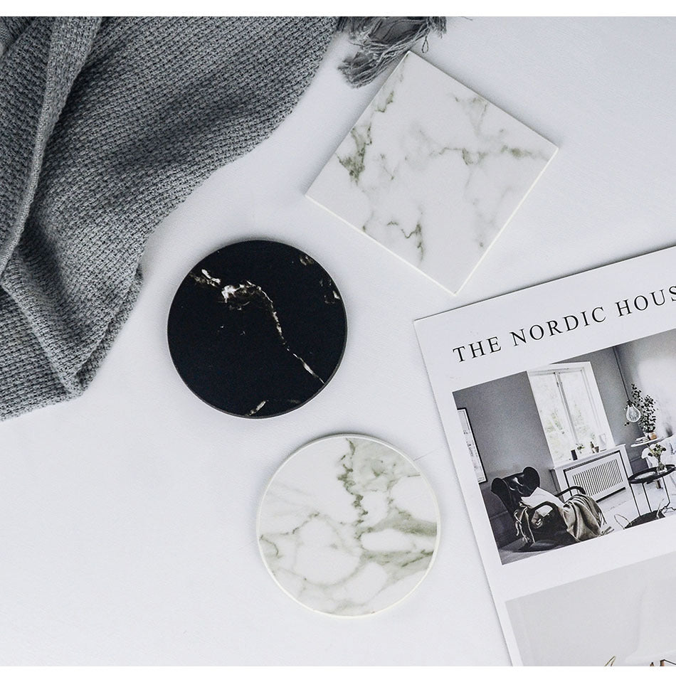 PU Leather Coaster for Stylish, Everyday Table Protection