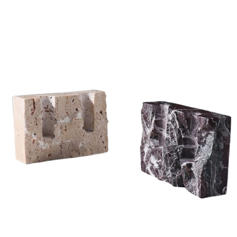 Handcrafted Stone Candle Holder for Refined Home Styling