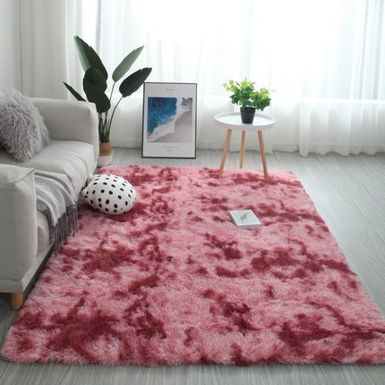 Tie-Dye Long Hair Rug for Cozy, Vibrant Living Spaces
