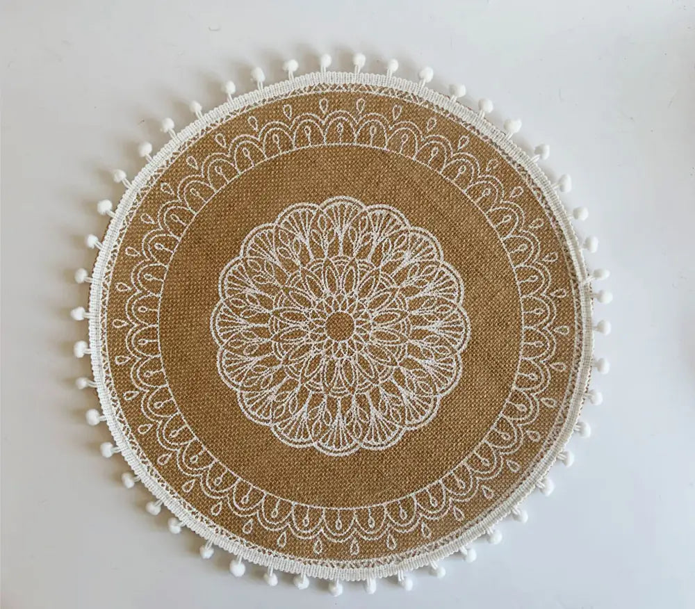 Handcrafted Nordic Coaster & Placemat for Refined Table Styling