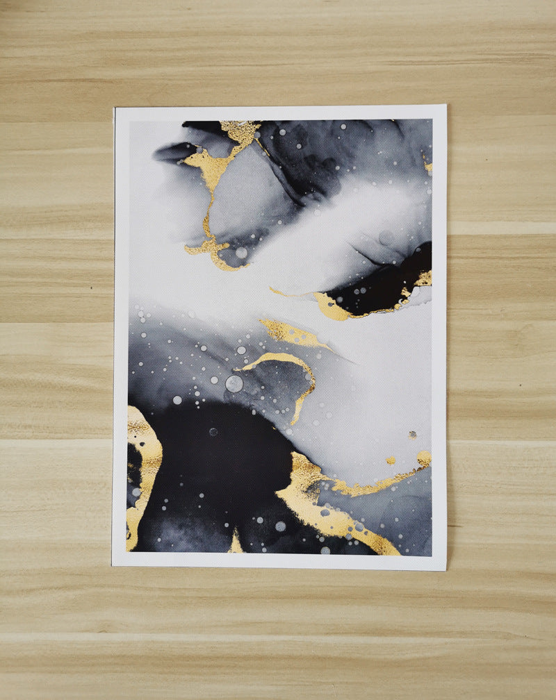 Black Marble Canvas Wallpaper for Bold, Modern Interiors