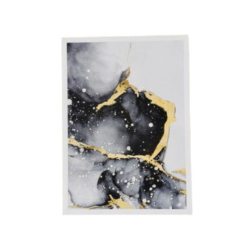 Black Marble Canvas Wallpaper for Bold, Modern Interiors