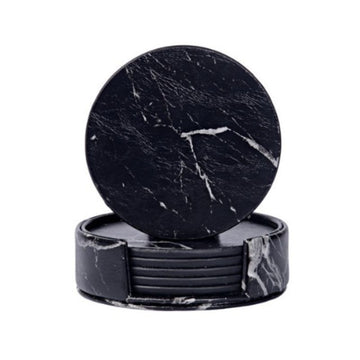 PU Leather Coaster for Stylish, Everyday Table Protection