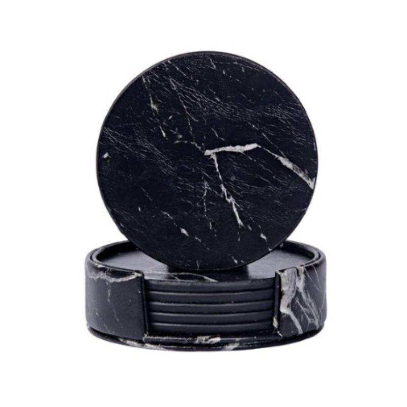 PU Leather Coaster for Stylish, Everyday Table Protection