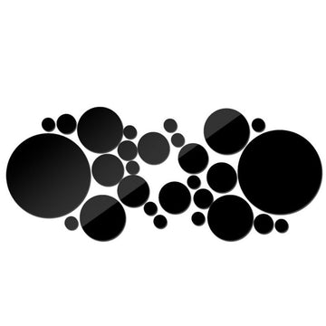 3D Acrylic Mirror Wall Sticker Set