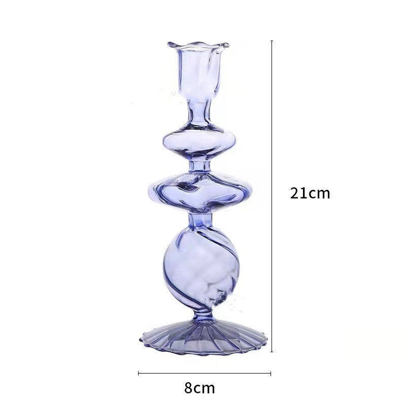 Glass Candle Holder & Vase Ornament for Elegant, Ambient Styling