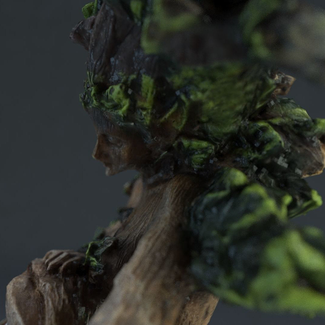 Resin Tree & Bird Statue for Elegant, Nature-Inspired Décor