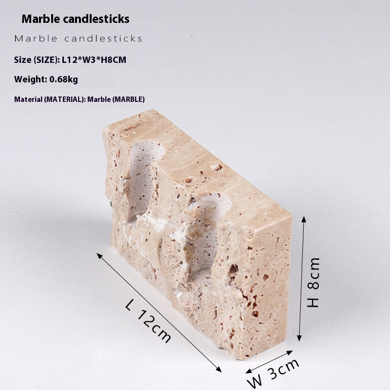 Handcrafted Stone Candle Holder for Refined Home Styling