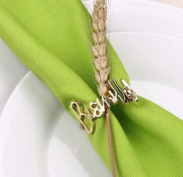 Metal Letter Napkin Ring