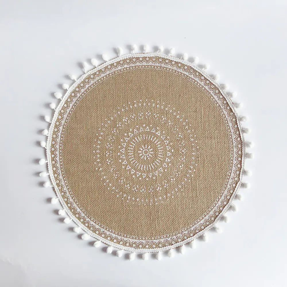 Handcrafted Nordic Coaster & Placemat for Refined Table Styling