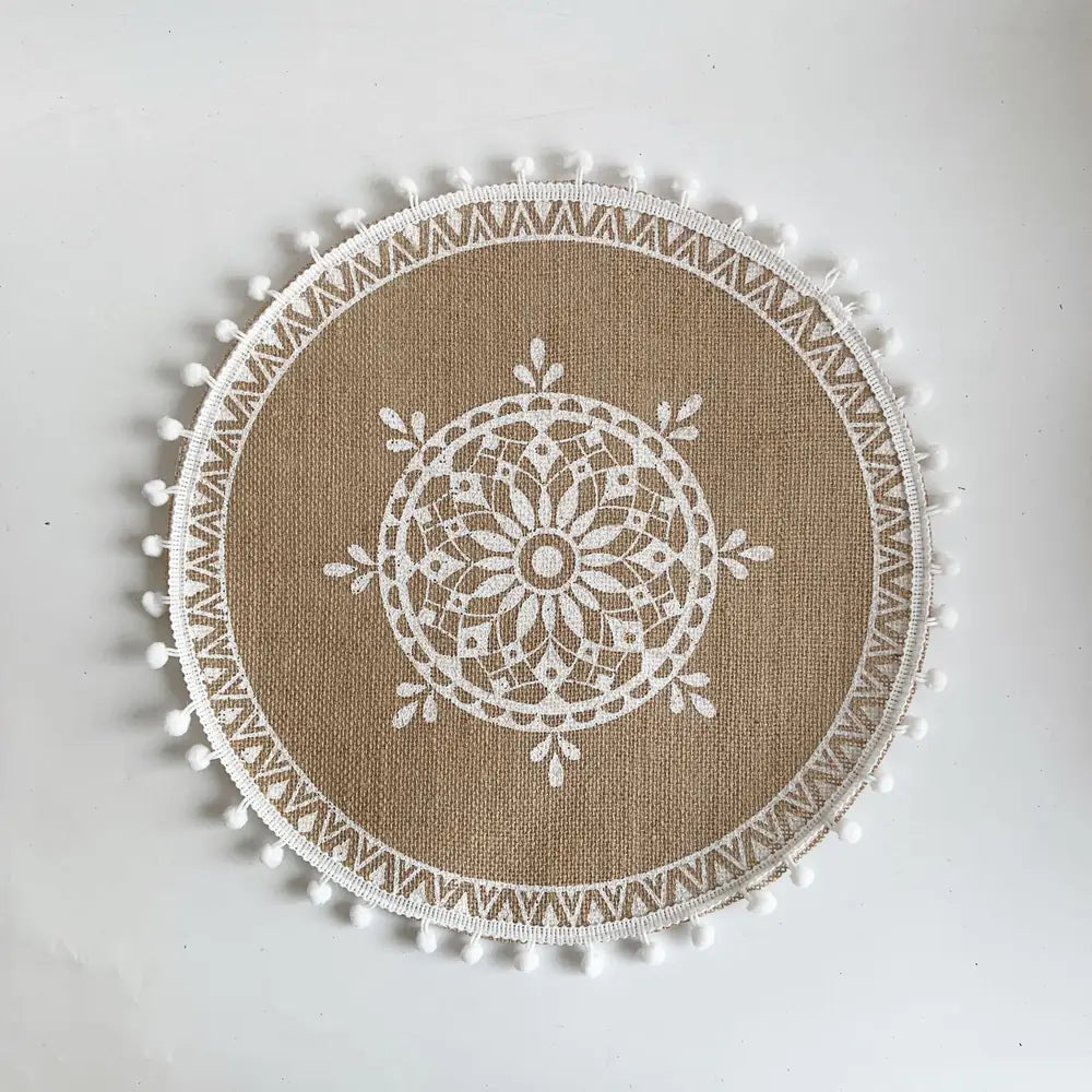 Handcrafted Nordic Coaster & Placemat for Refined Table Styling