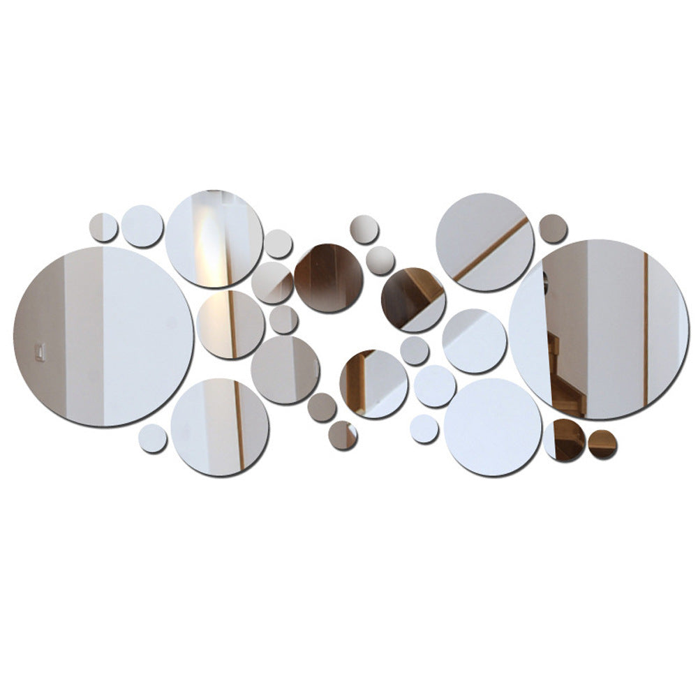 3D Acrylic Mirror Wall Sticker Set