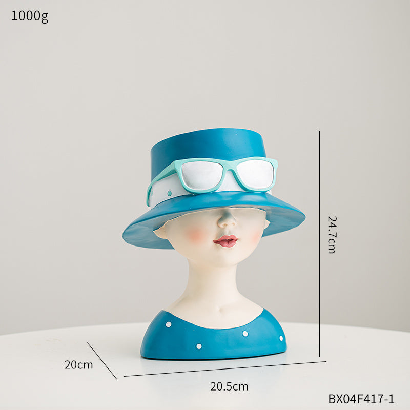 Minimal Nordic Girl Bookend for Calm Living Spaces